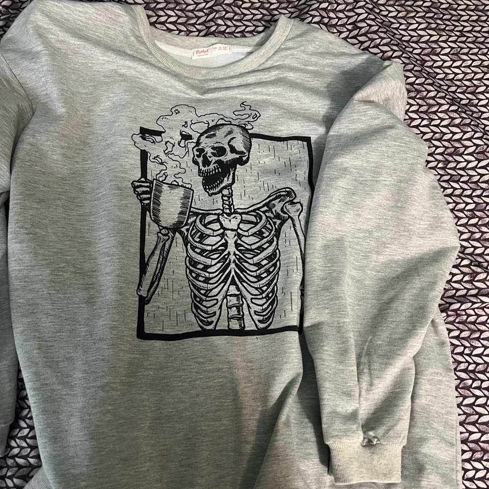 Coffee skeleton sweatshirt 3 for 20$